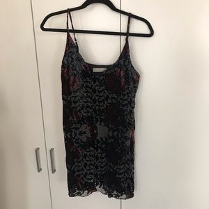 Abercrombie and Fitch velvet floral dress